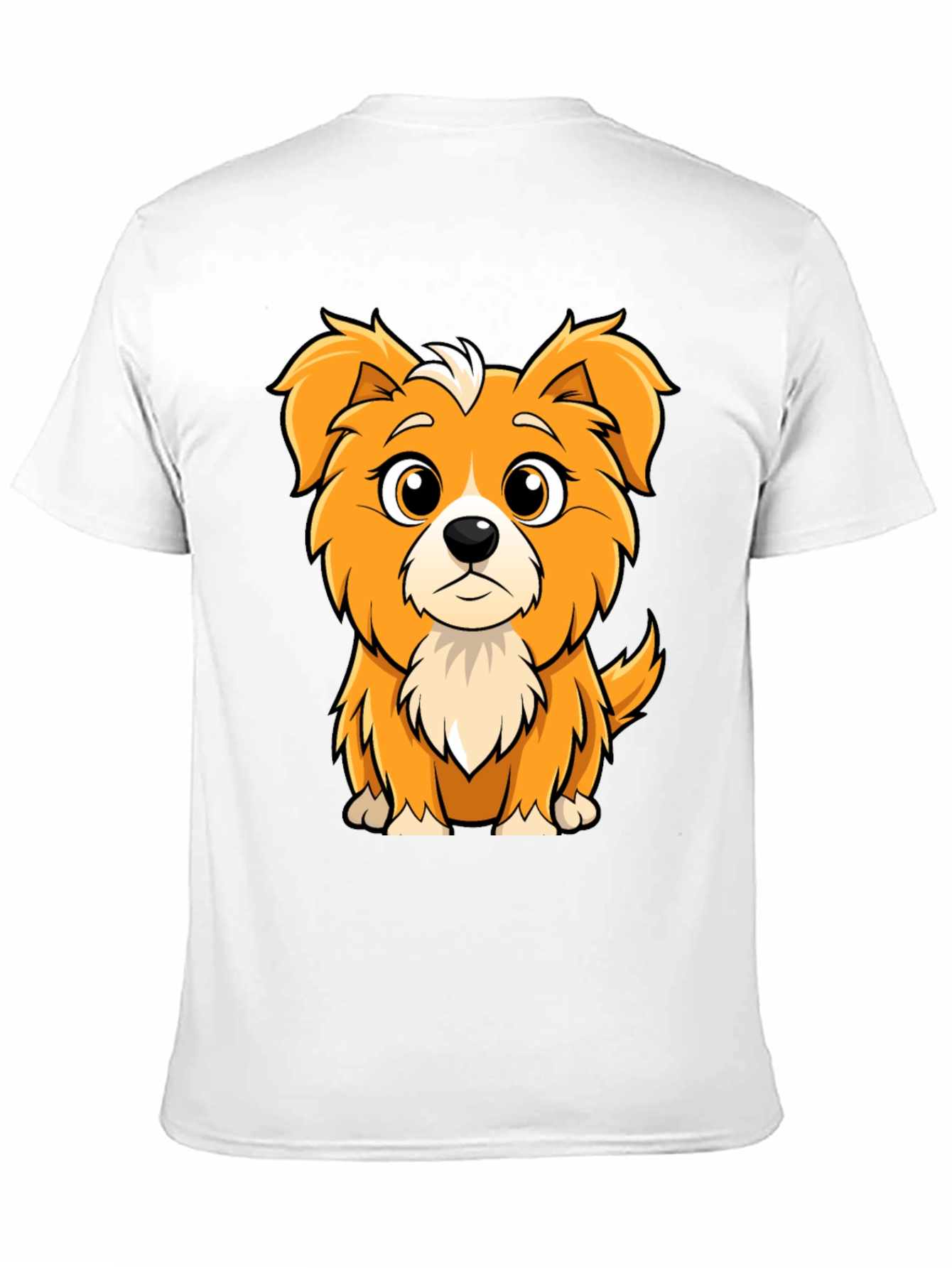 Cute Cartoon Dog Graphic Tee - Soft Cotton Blend