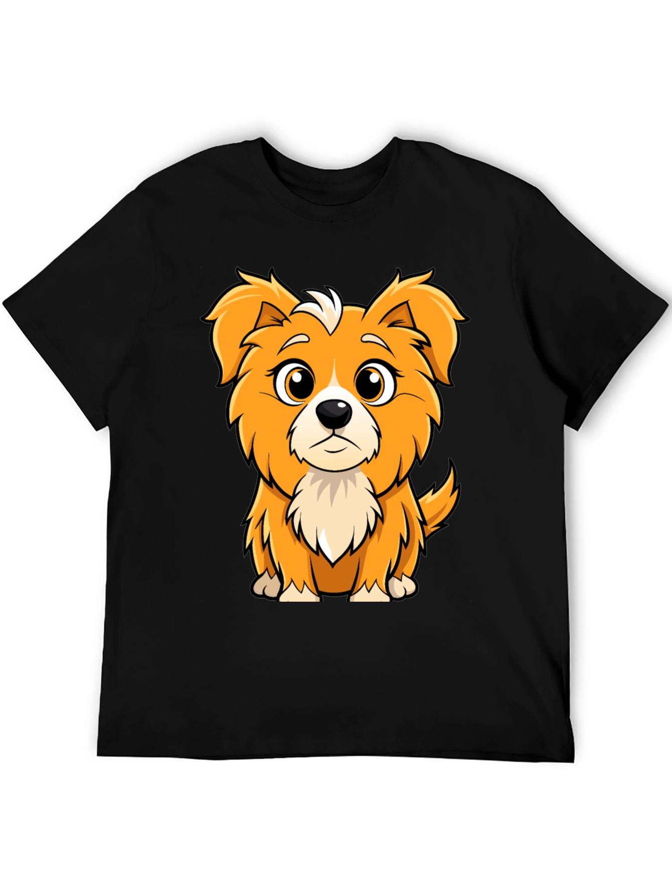 Cute Cartoon Dog Graphic Tee - Soft Cotton Blend