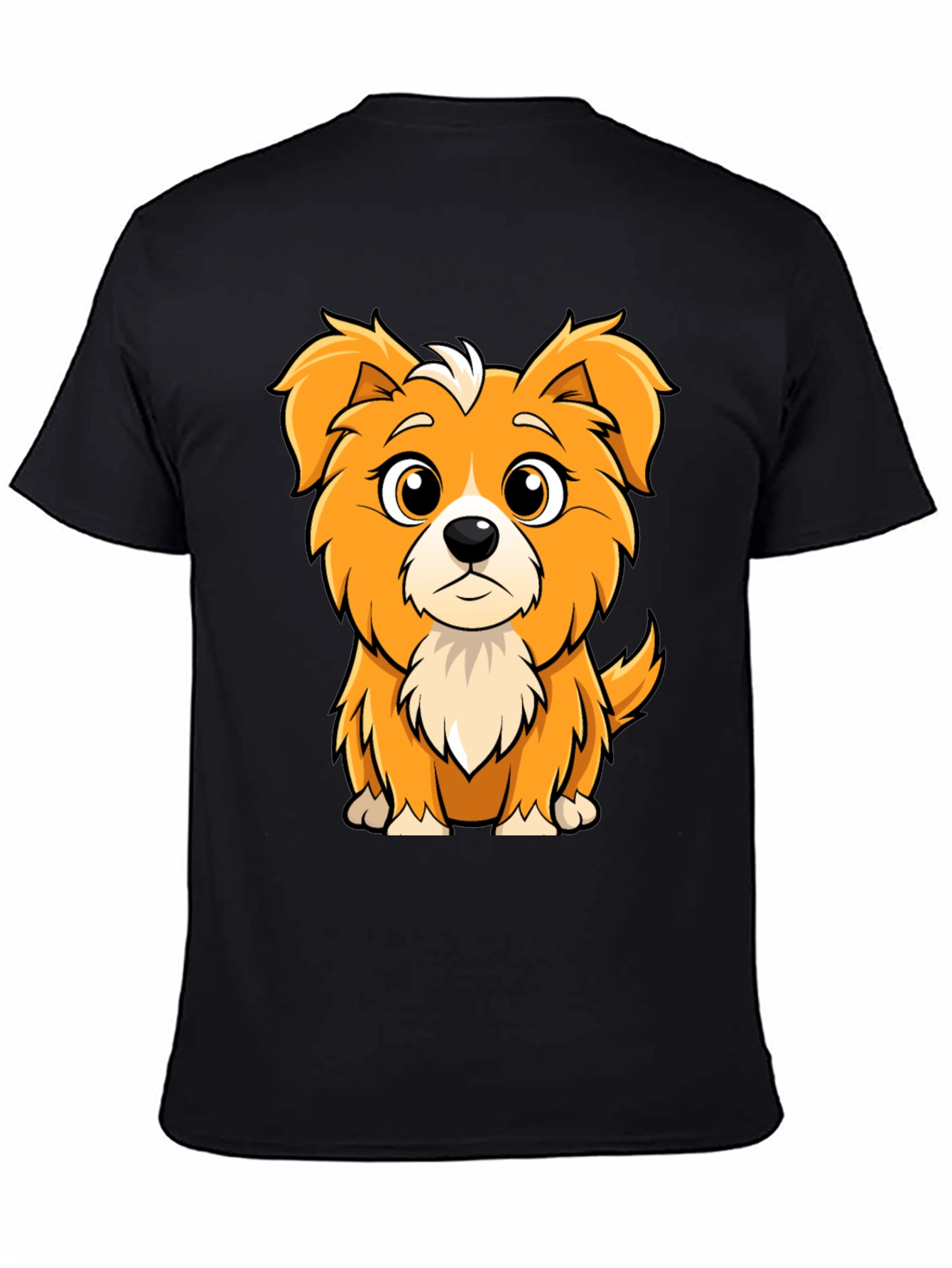 Cute Cartoon Dog Graphic Tee - Soft Cotton Blend