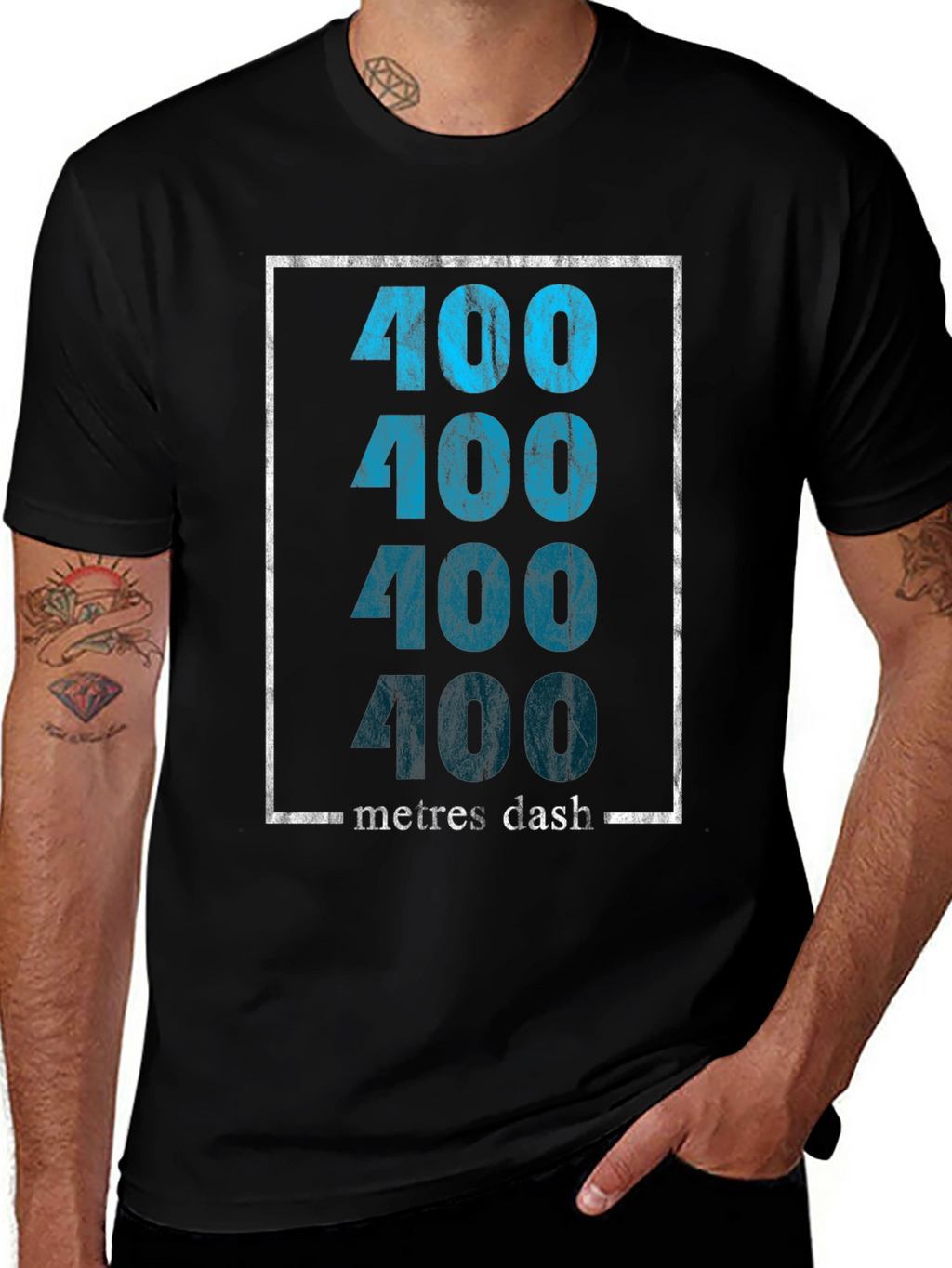 400 Metres Dash Graphic T-Shirt