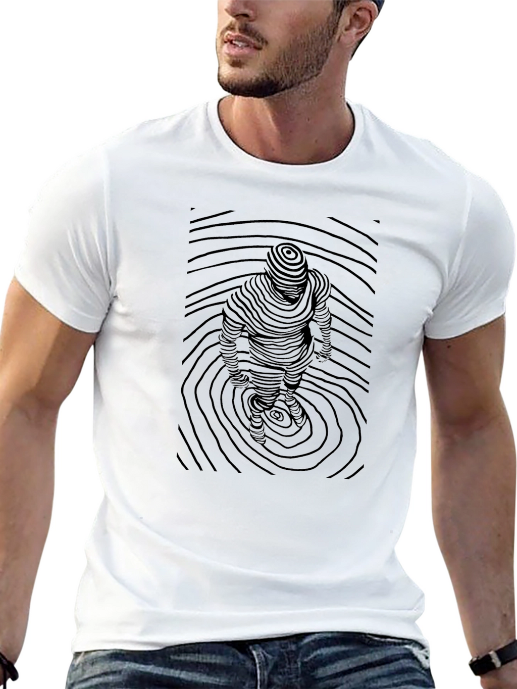Abstract Topographic T-Shirt