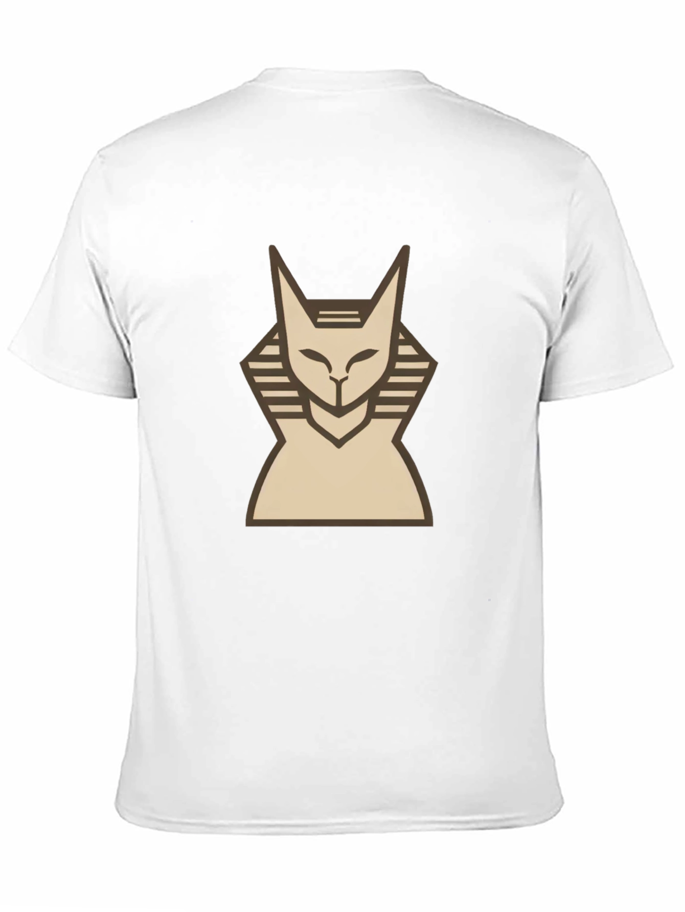 Egyptian Cat Graphic T-Shirt - Black Cotton Tee
