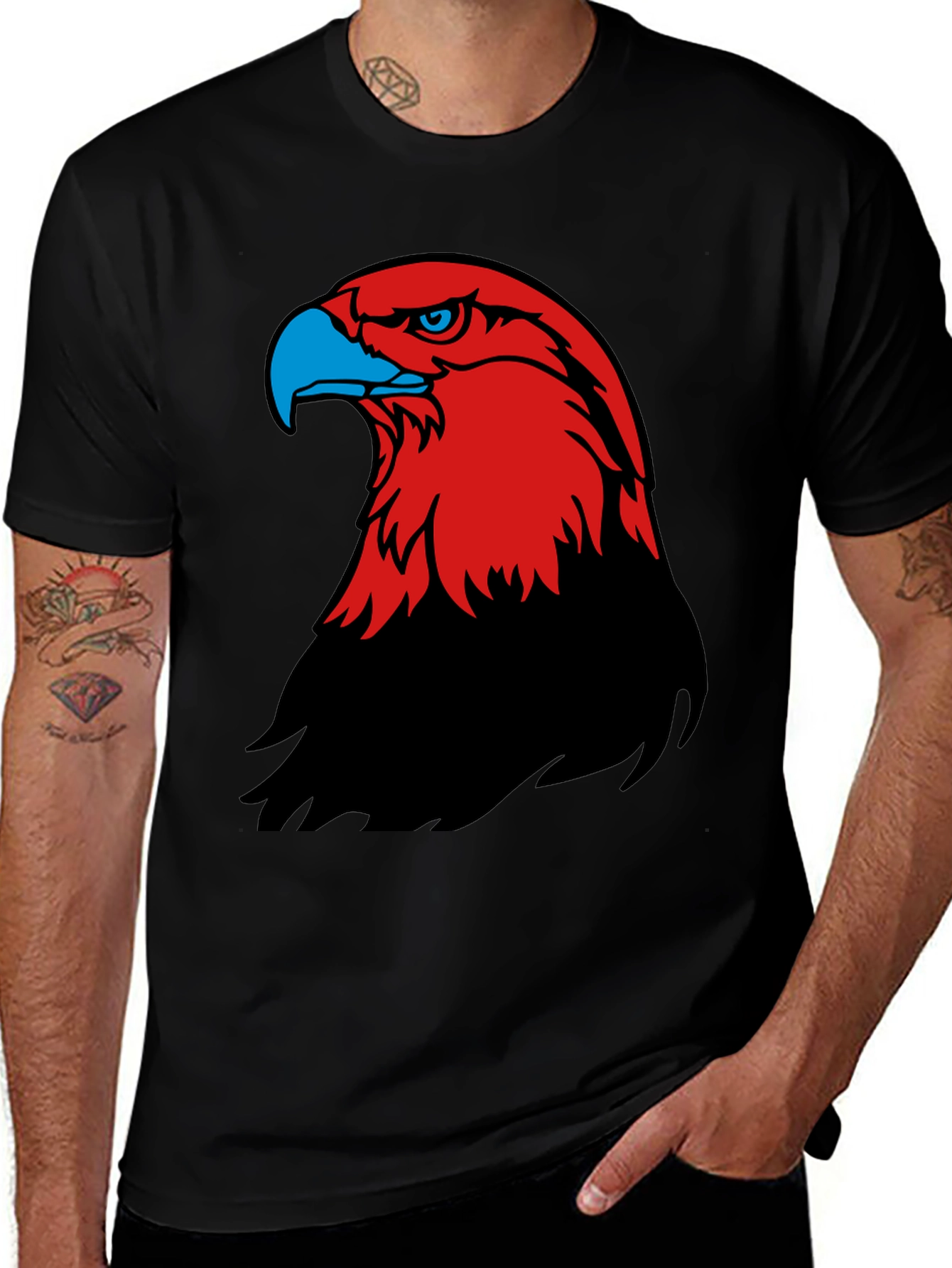 Eagle Graphic T-Shirt - Bold Bird of Prey Design