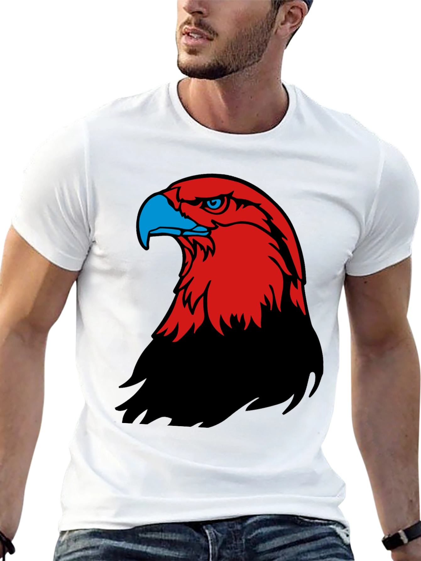 Eagle Graphic T-Shirt - Bold Bird of Prey Design