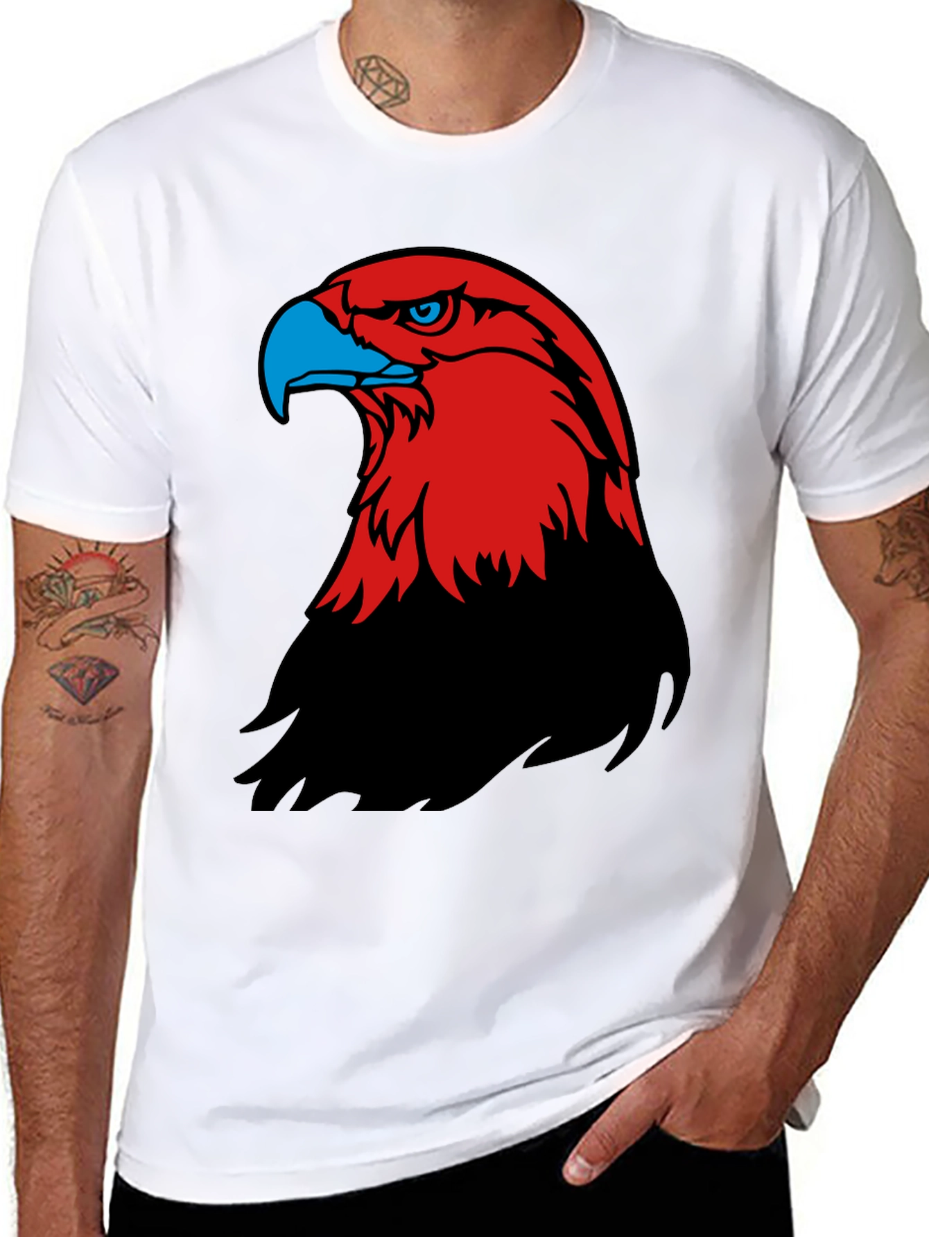 Eagle Graphic T-Shirt - Bold Bird of Prey Design