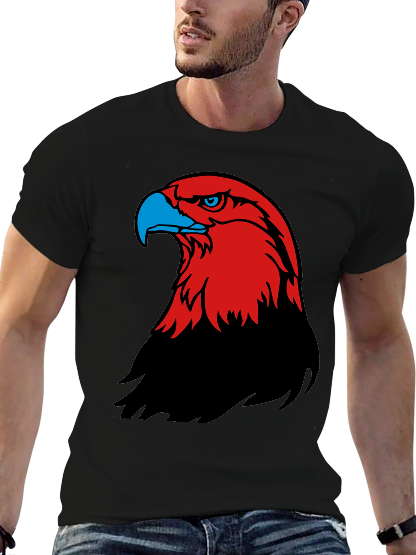 Eagle Graphic T-Shirt - Bold Bird of Prey Design