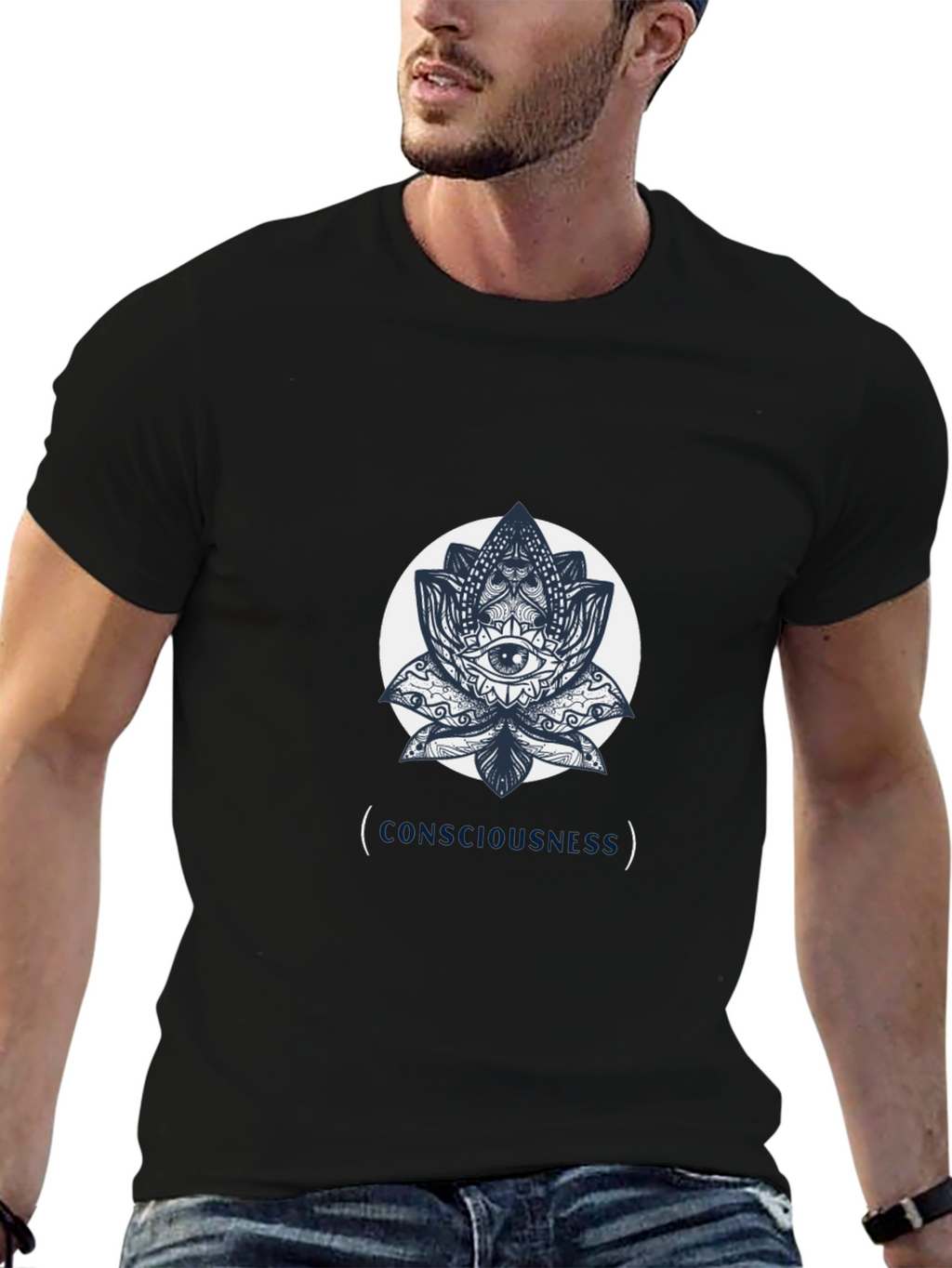 Consciousness Lotus Graphic T-Shirt