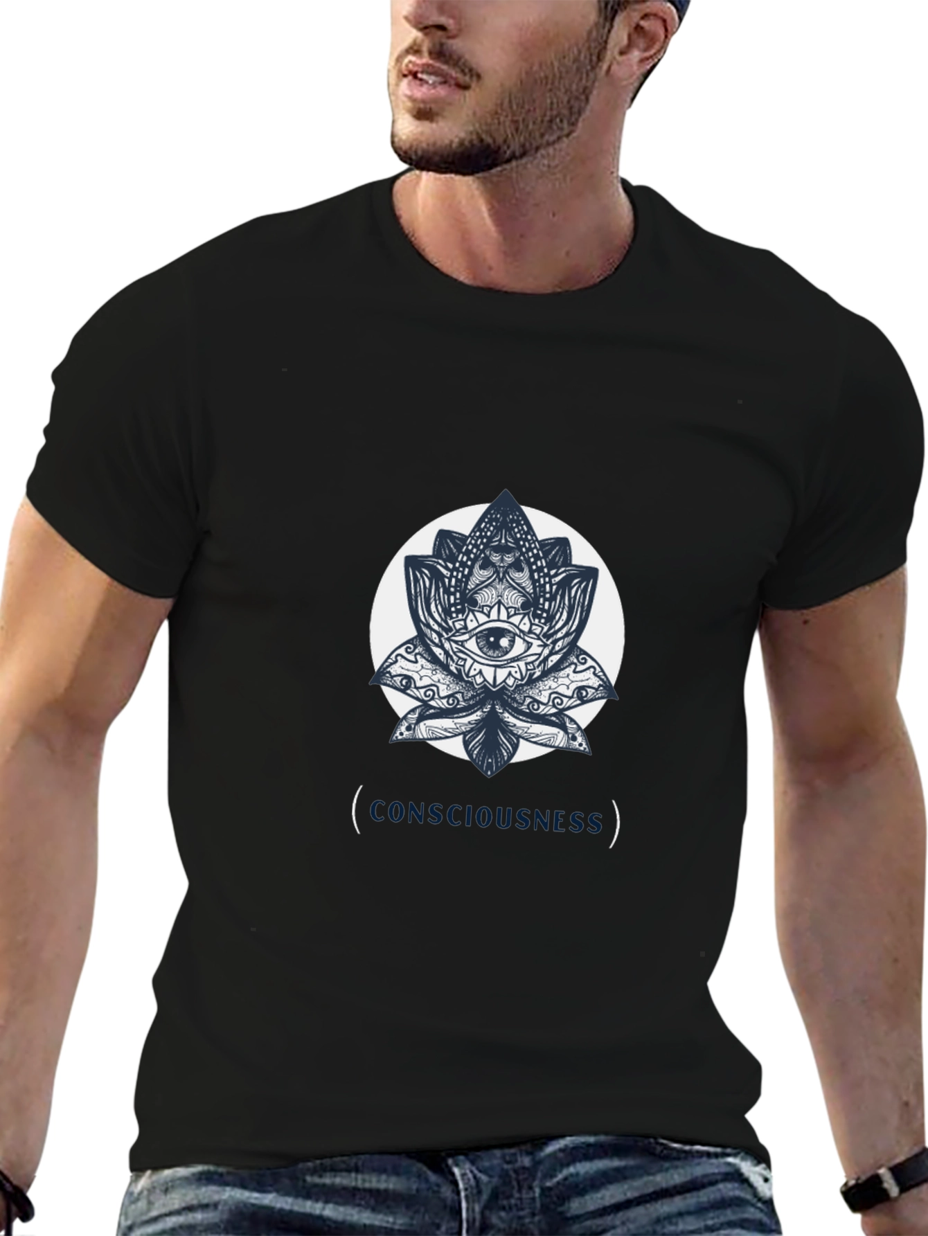 Consciousness Lotus Graphic T-Shirt
