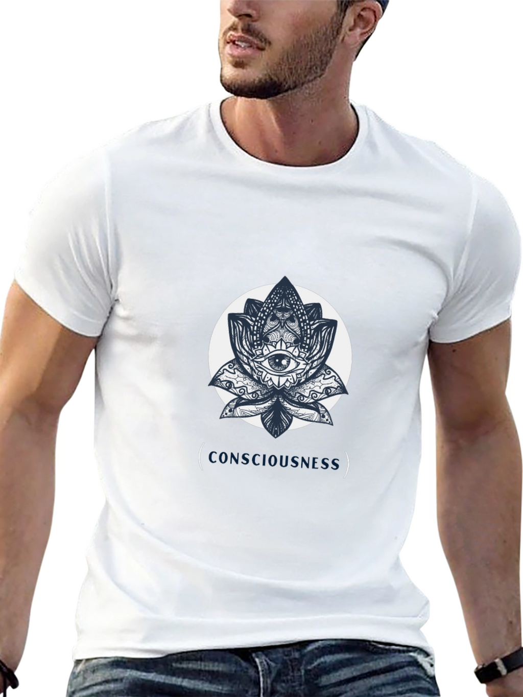 Consciousness Lotus Graphic T-Shirt