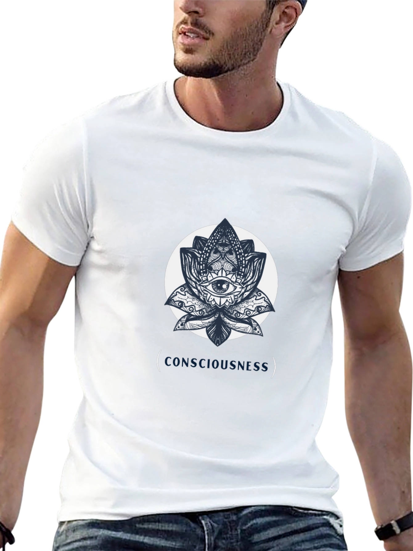 Consciousness Lotus Graphic T-Shirt