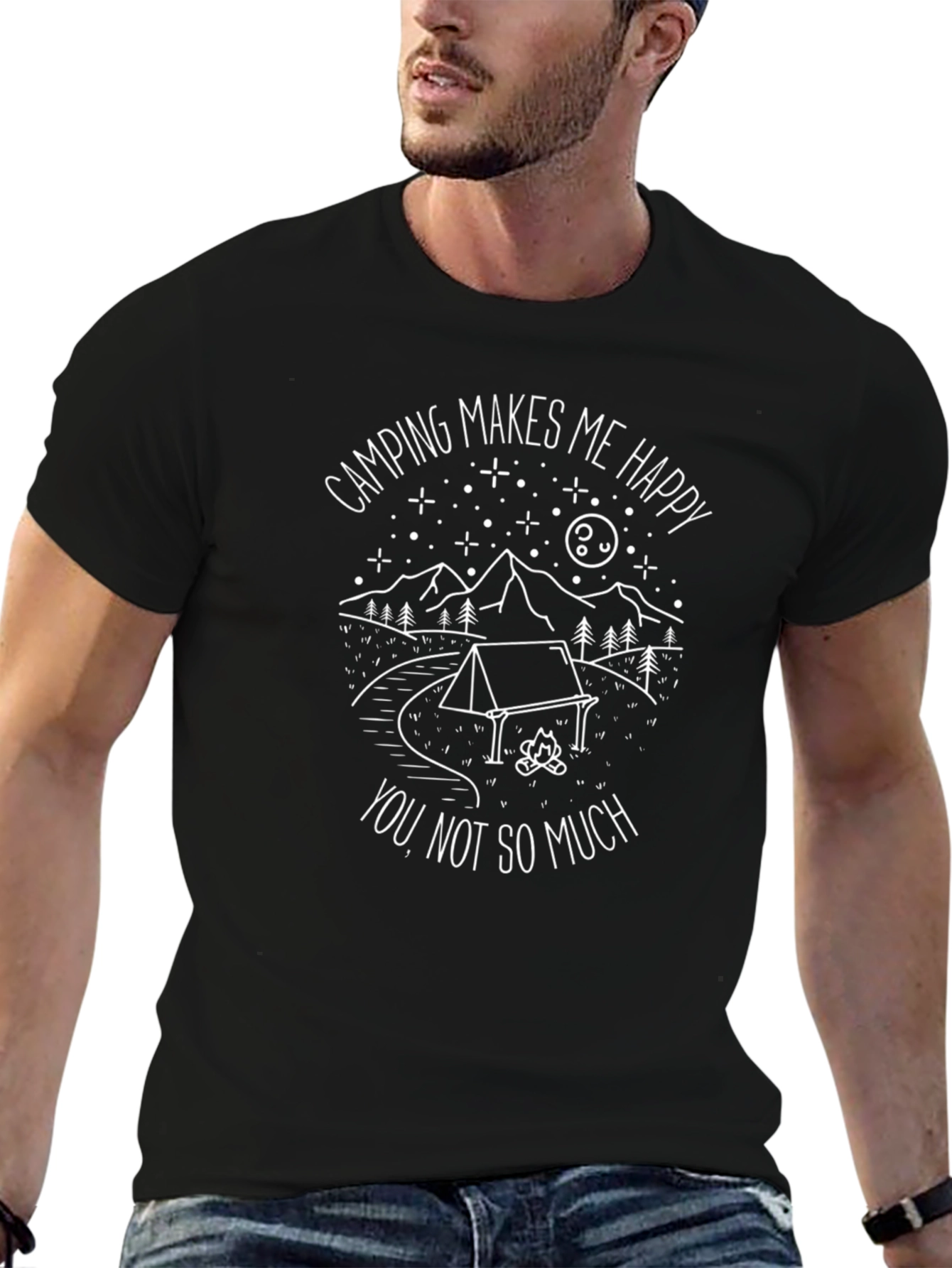 Camping Makes Me Happy T-Shirt