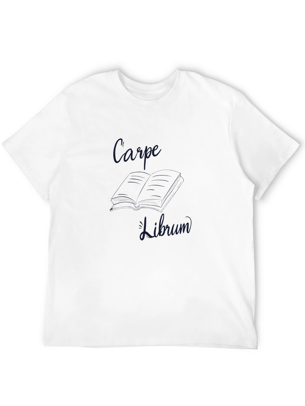 Carpe Librum Black Crewneck T-Shirt