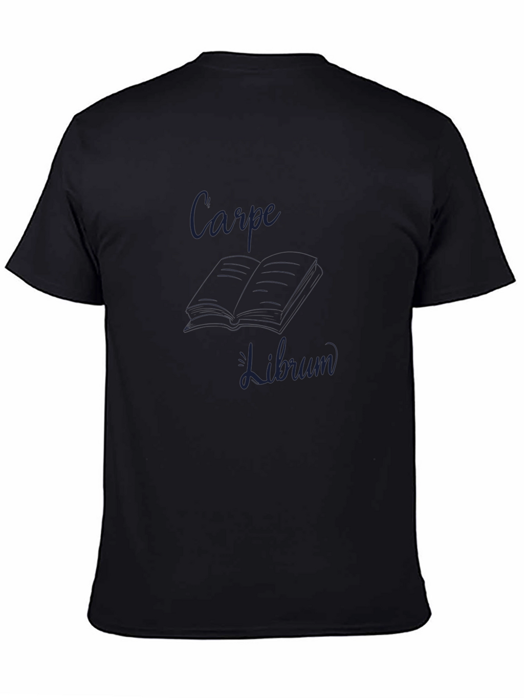 Carpe Librum Black Crewneck T-Shirt