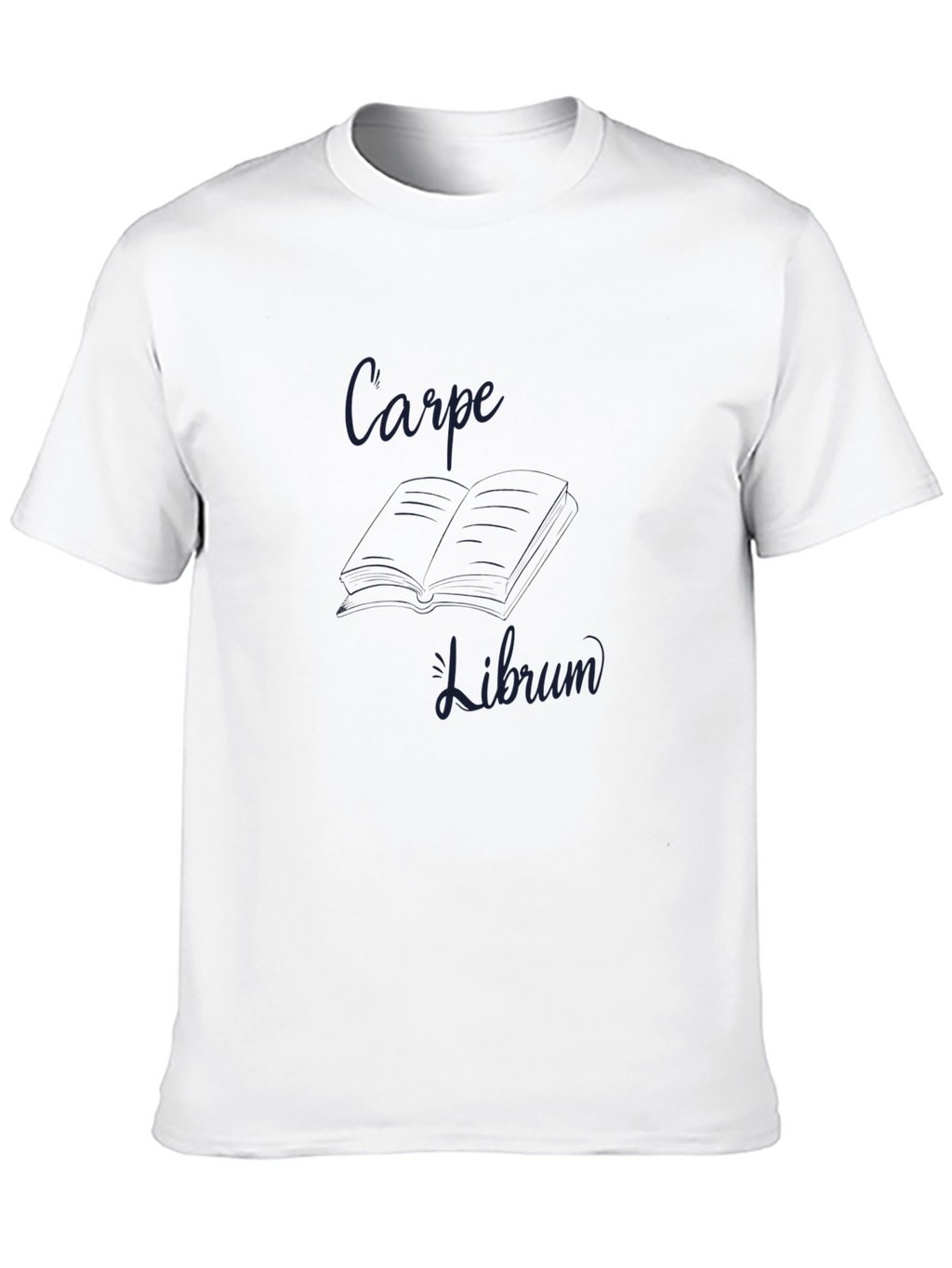 Carpe Librum Black Crewneck T-Shirt