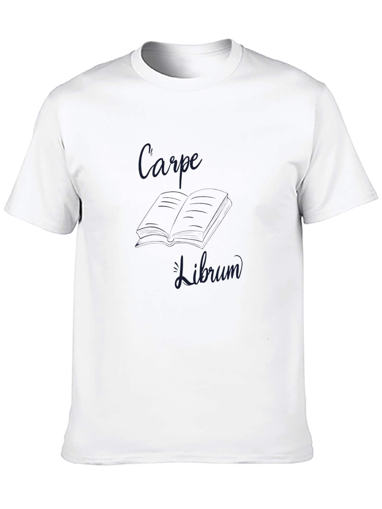 Carpe Librum Black Crewneck T-Shirt