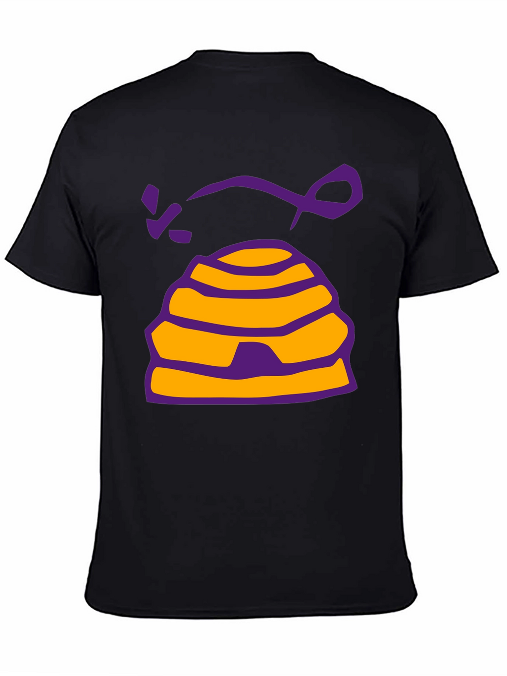 Beehive Graphic T-Shirt - Casual Black Tee
