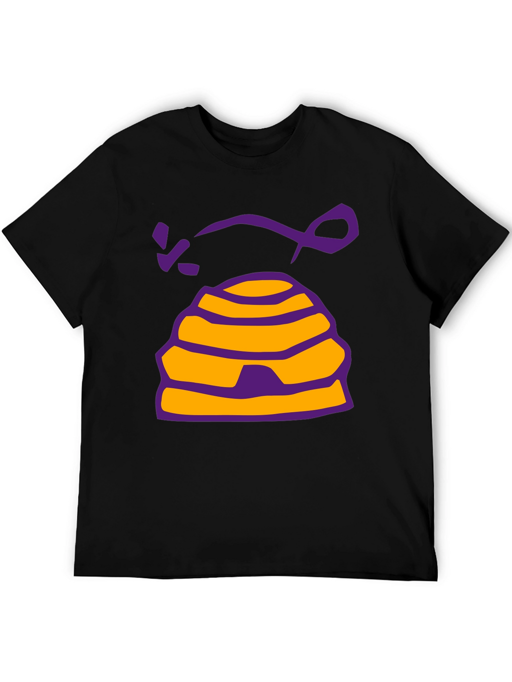 Beehive Graphic T-Shirt - Casual Black Tee