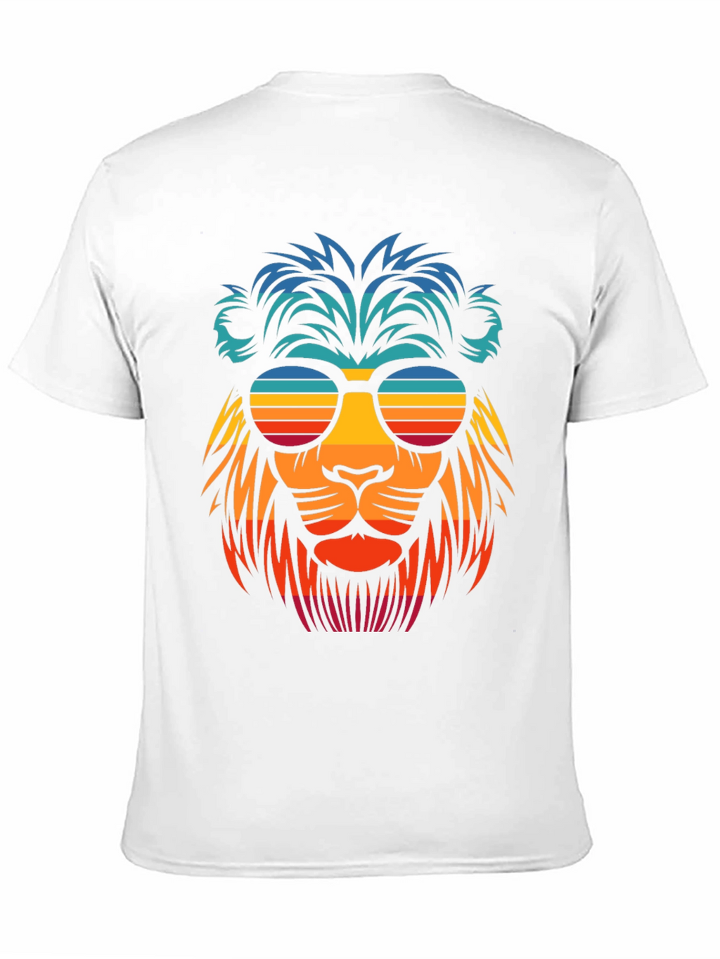 Cool Lion Retro Sunglasses Graphic T-Shirt