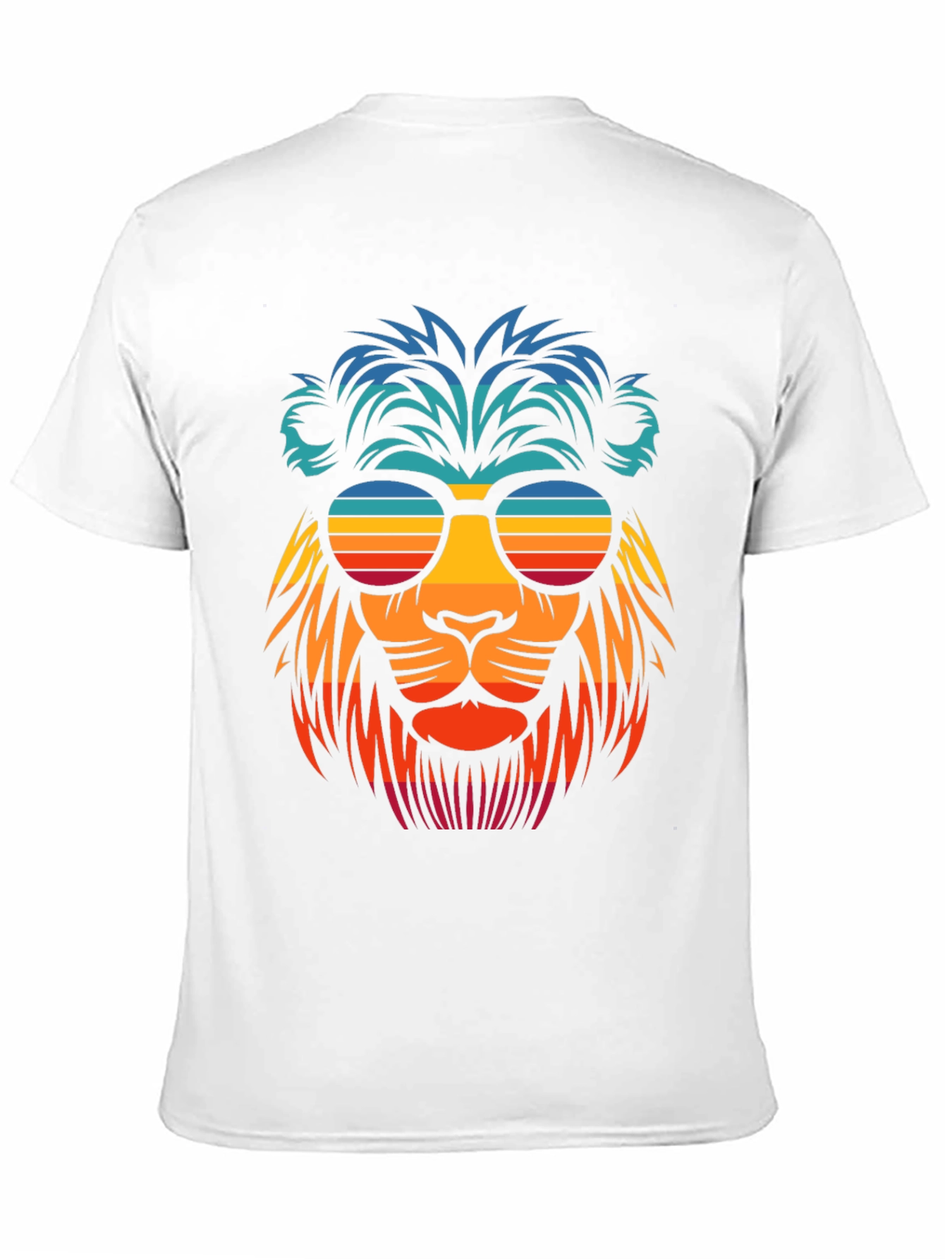 Cool Lion Retro Sunglasses Graphic T-Shirt