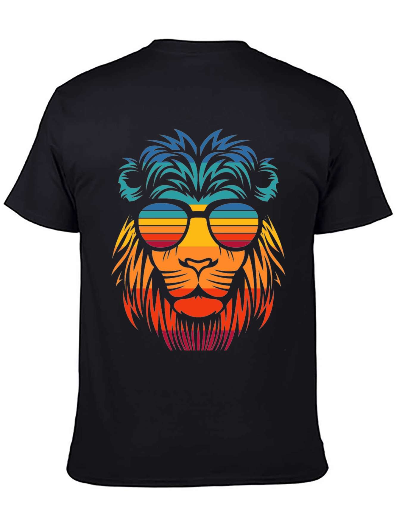 Cool Lion Retro Sunglasses Graphic T-Shirt