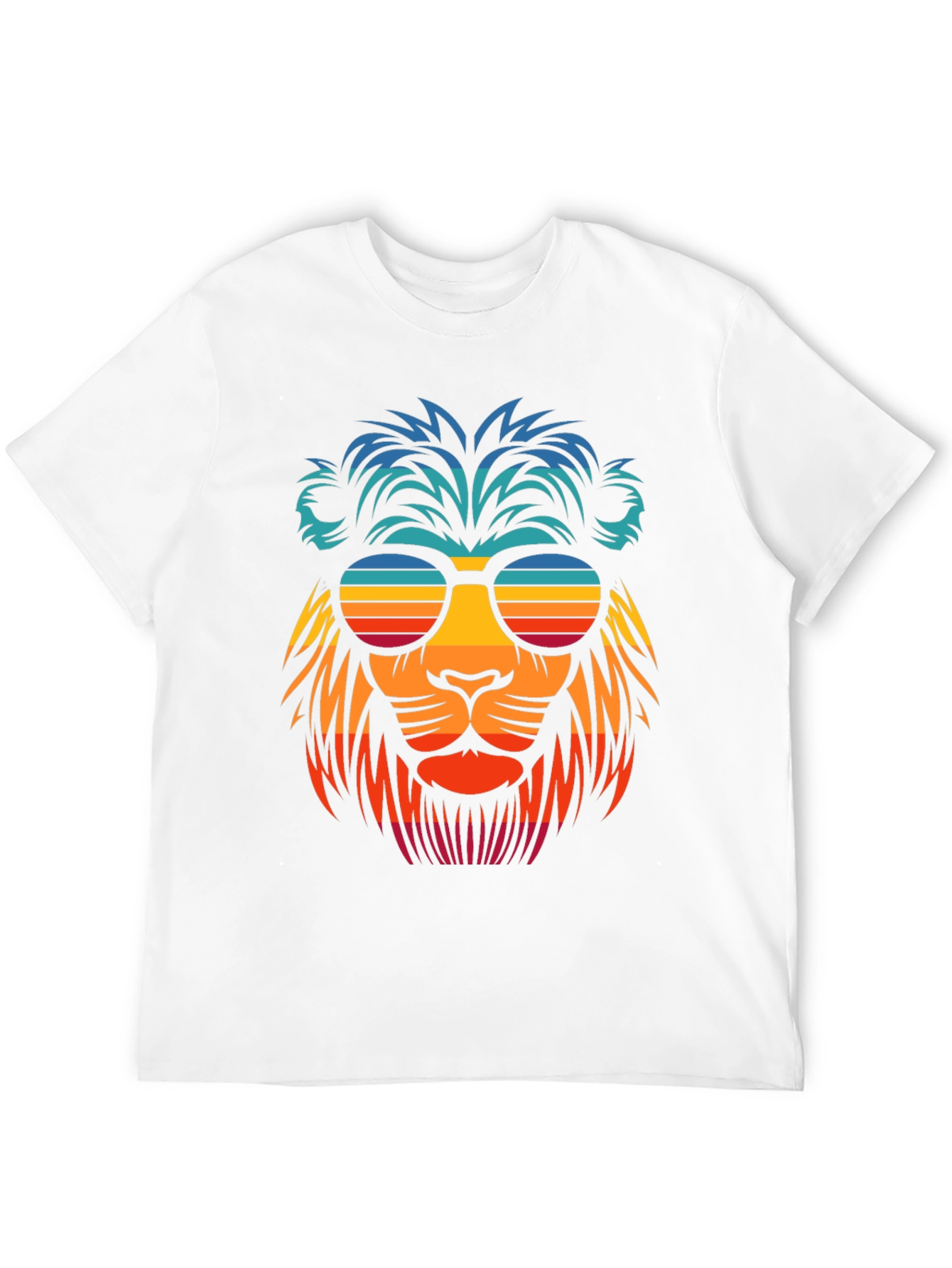 Cool Lion Retro Sunglasses Graphic T-Shirt
