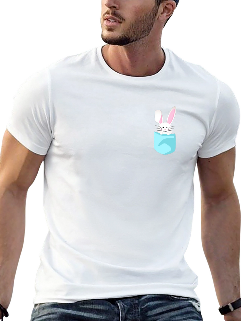 Black Bunny Pocket Tee