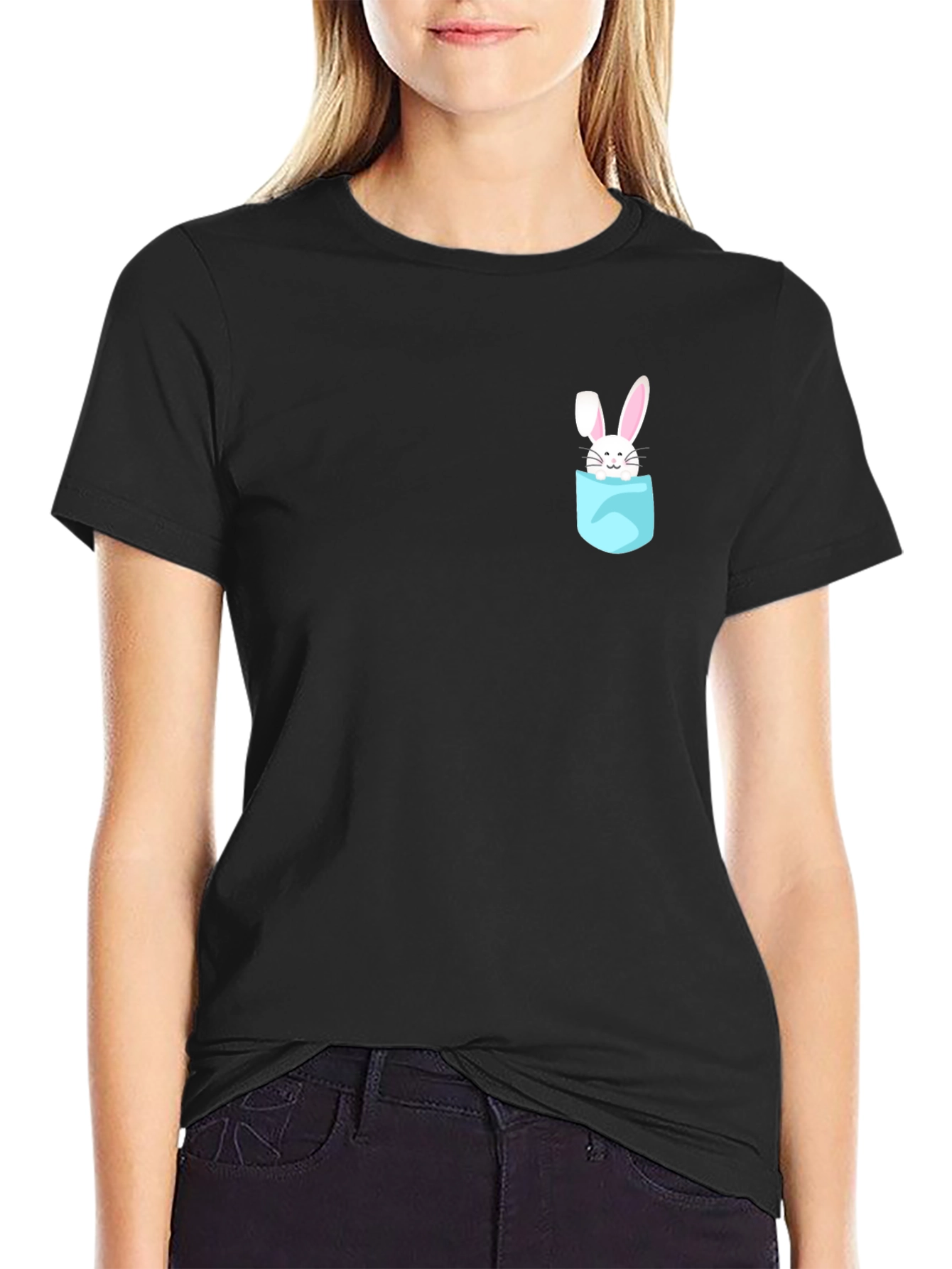 Black Bunny Pocket Tee