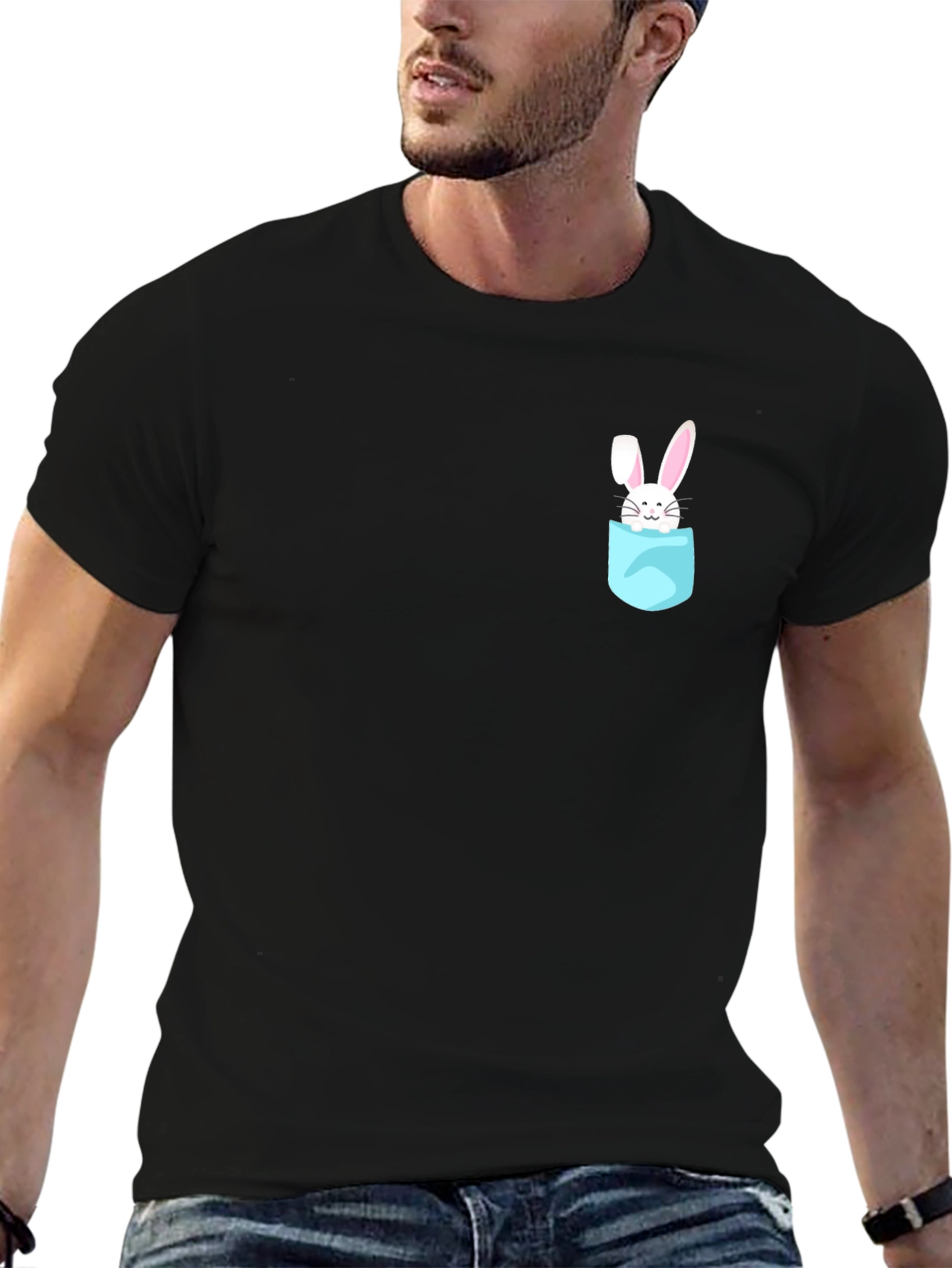 Black Bunny Pocket Tee