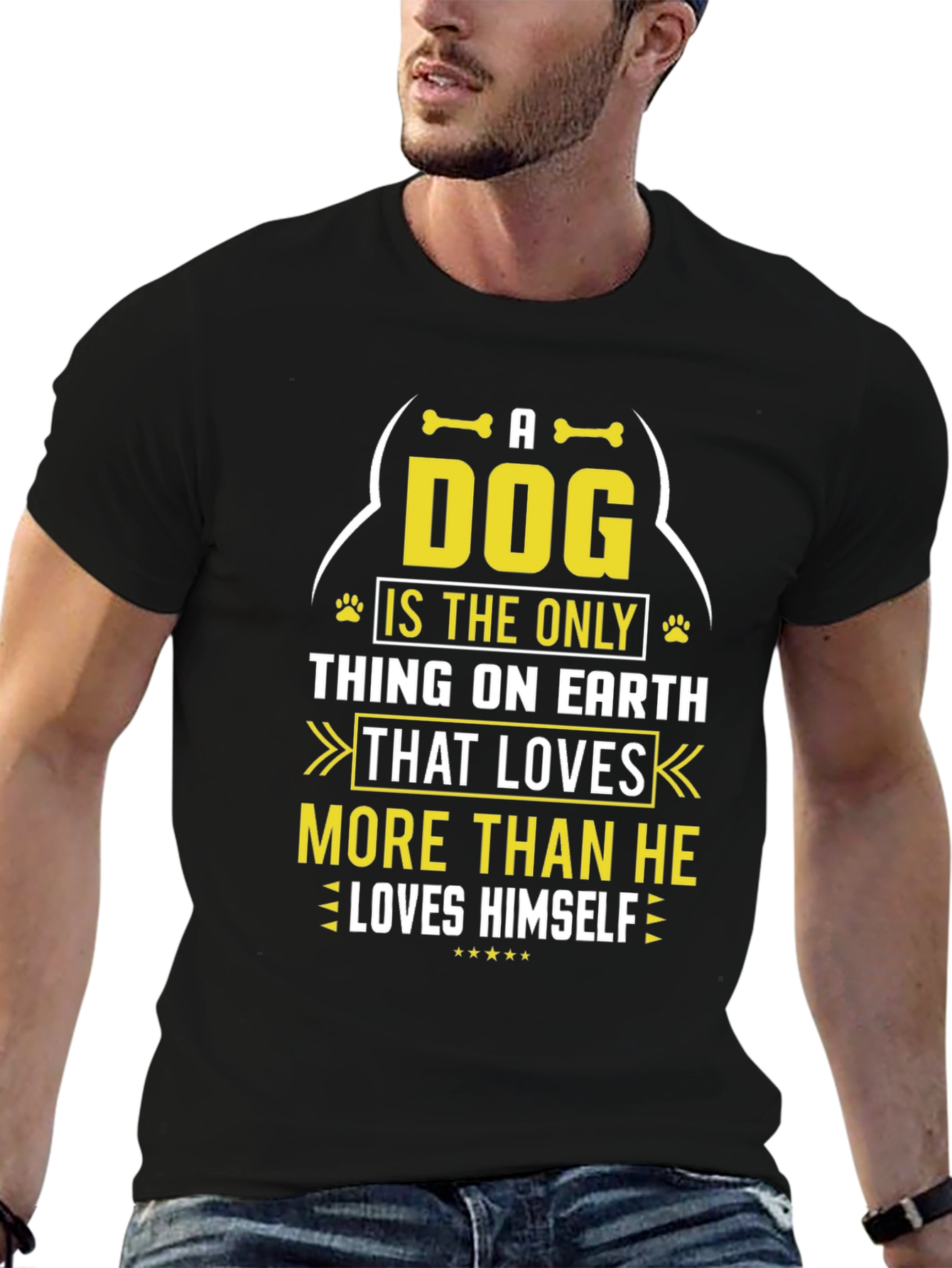 A Dog Loves More T-Shirt - Pet Lover Apparel