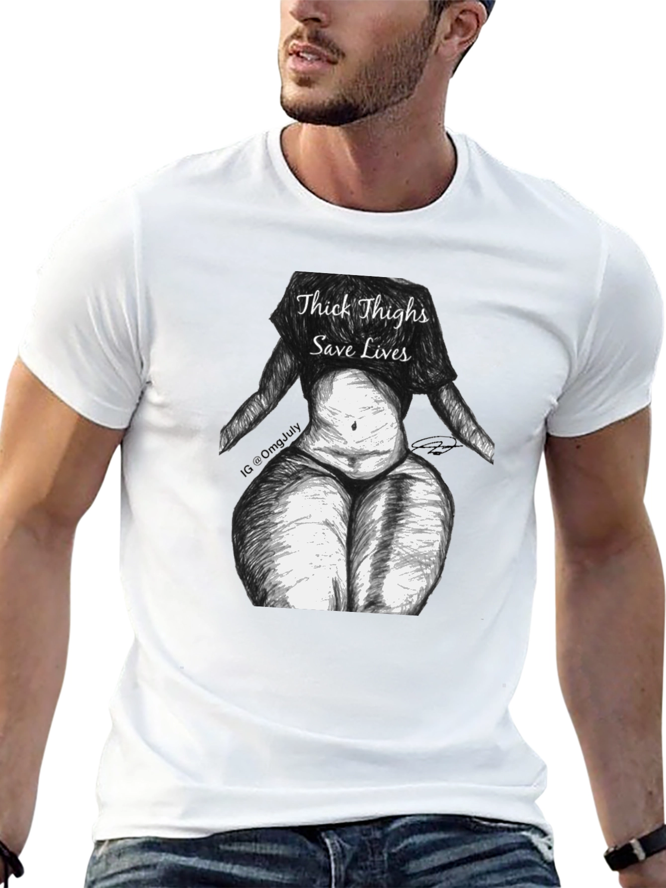 Thick Thighs Save Lives Graphic Tee - Unisex