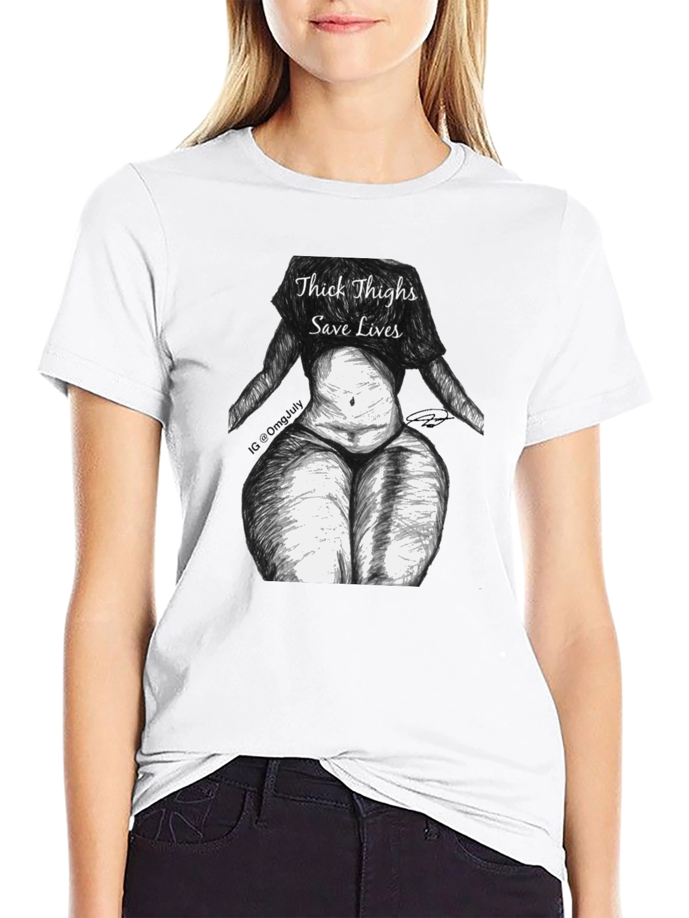 Thick Thighs Save Lives Graphic Tee - Unisex