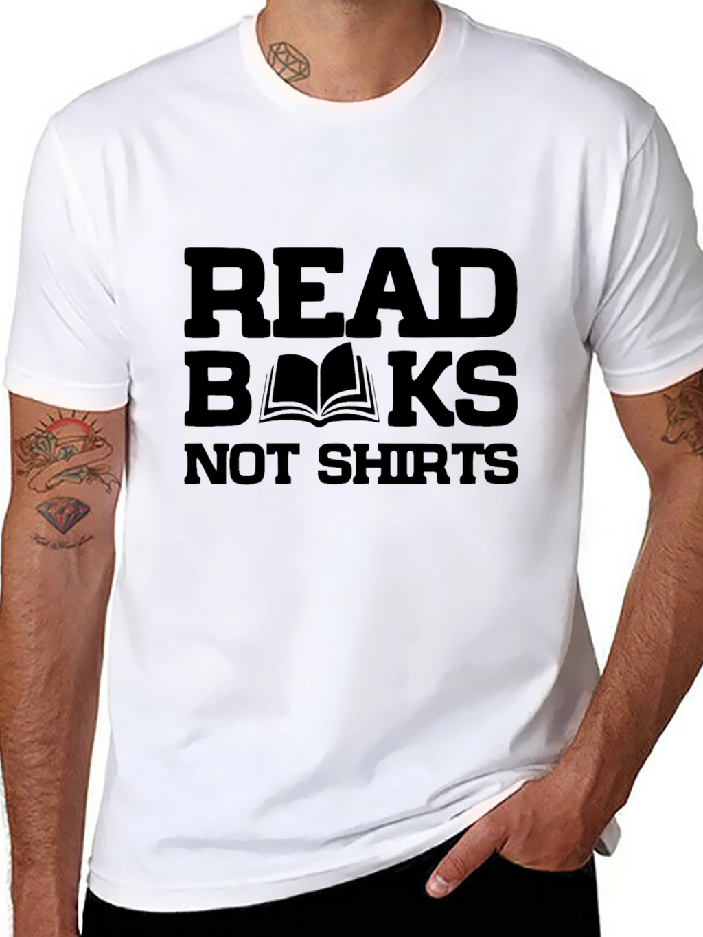 Read Books Not Shirts Graphic Tee