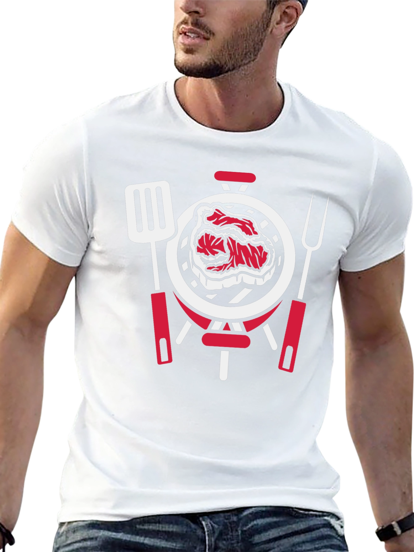 BBQ Grill & Steak T-Shirt - Perfect for Grilling Season!