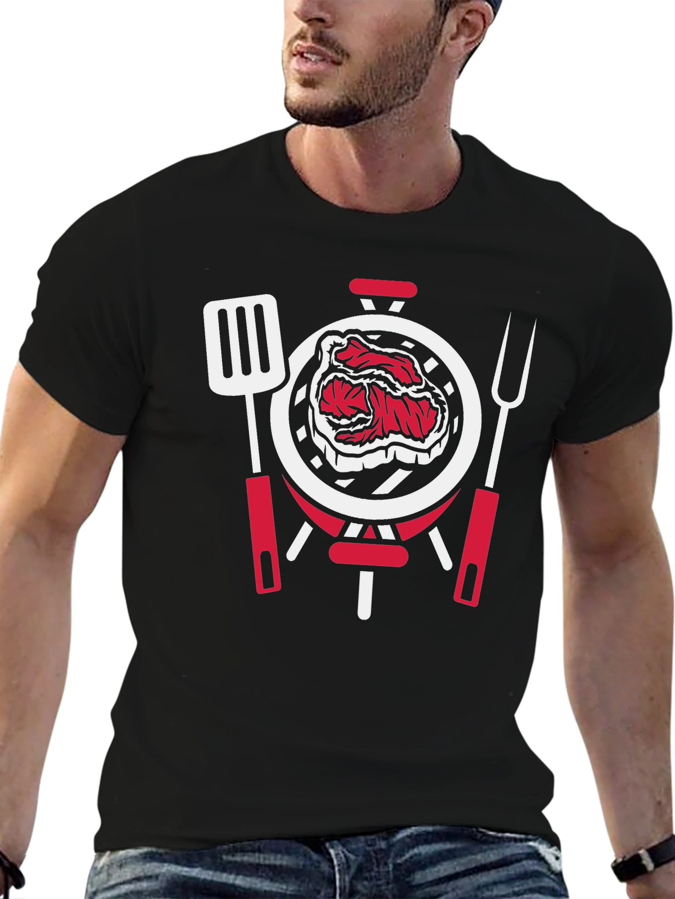 BBQ Grill & Steak T-Shirt - Perfect for Grilling Season!