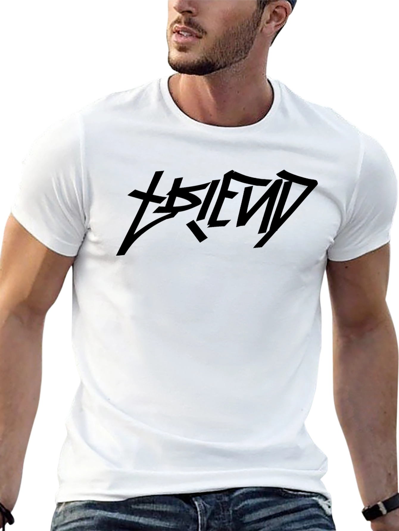 Edgy Graphic Black T-Shirt