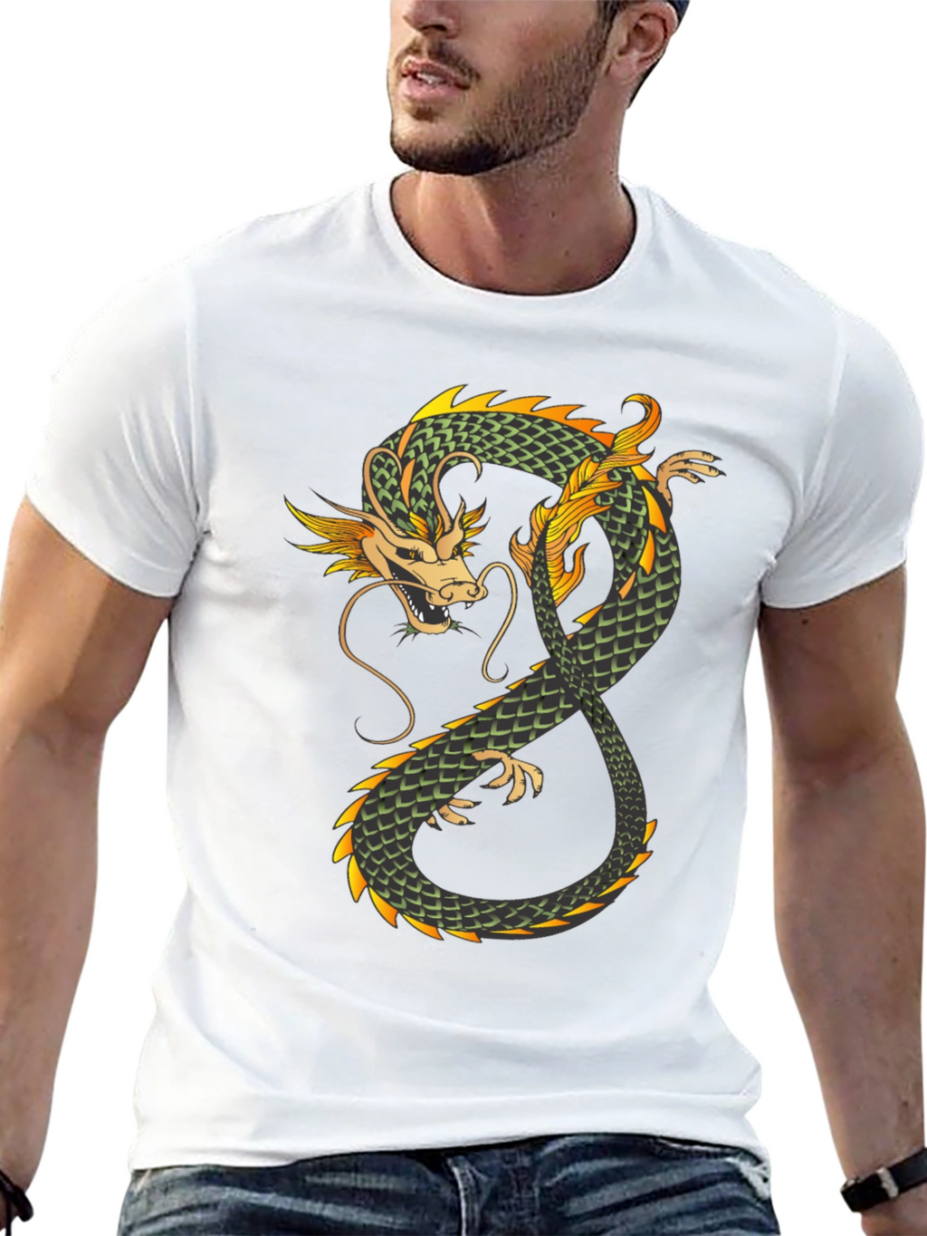 Dragon Graphic Tee - Mens Black T-Shirt