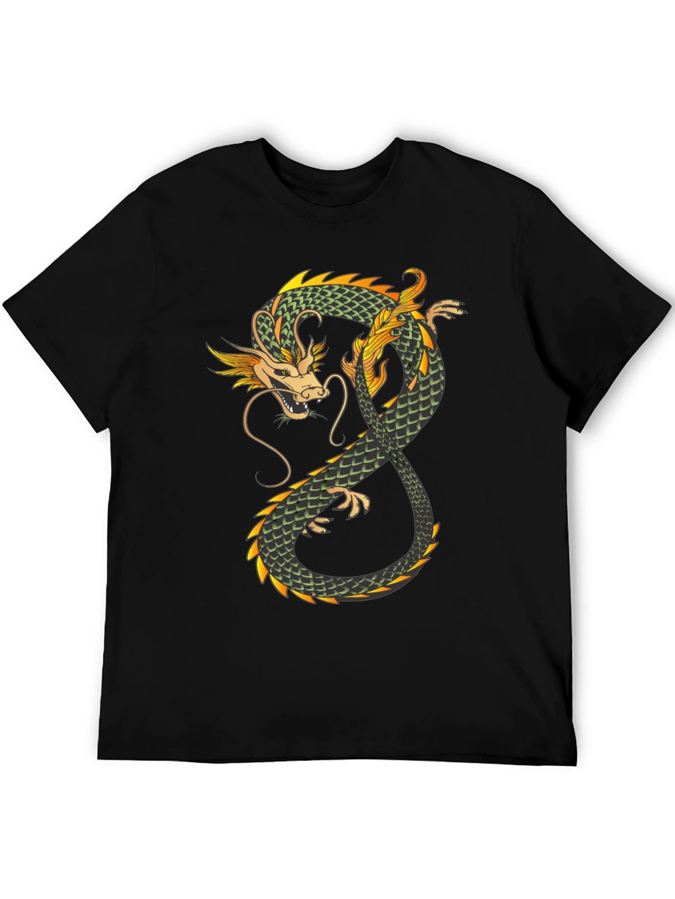 Dragon Graphic Tee - Mens Black T-Shirt