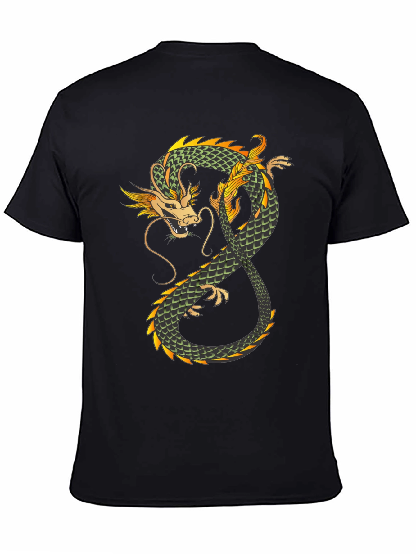 Dragon Graphic Tee - Mens Black T-Shirt