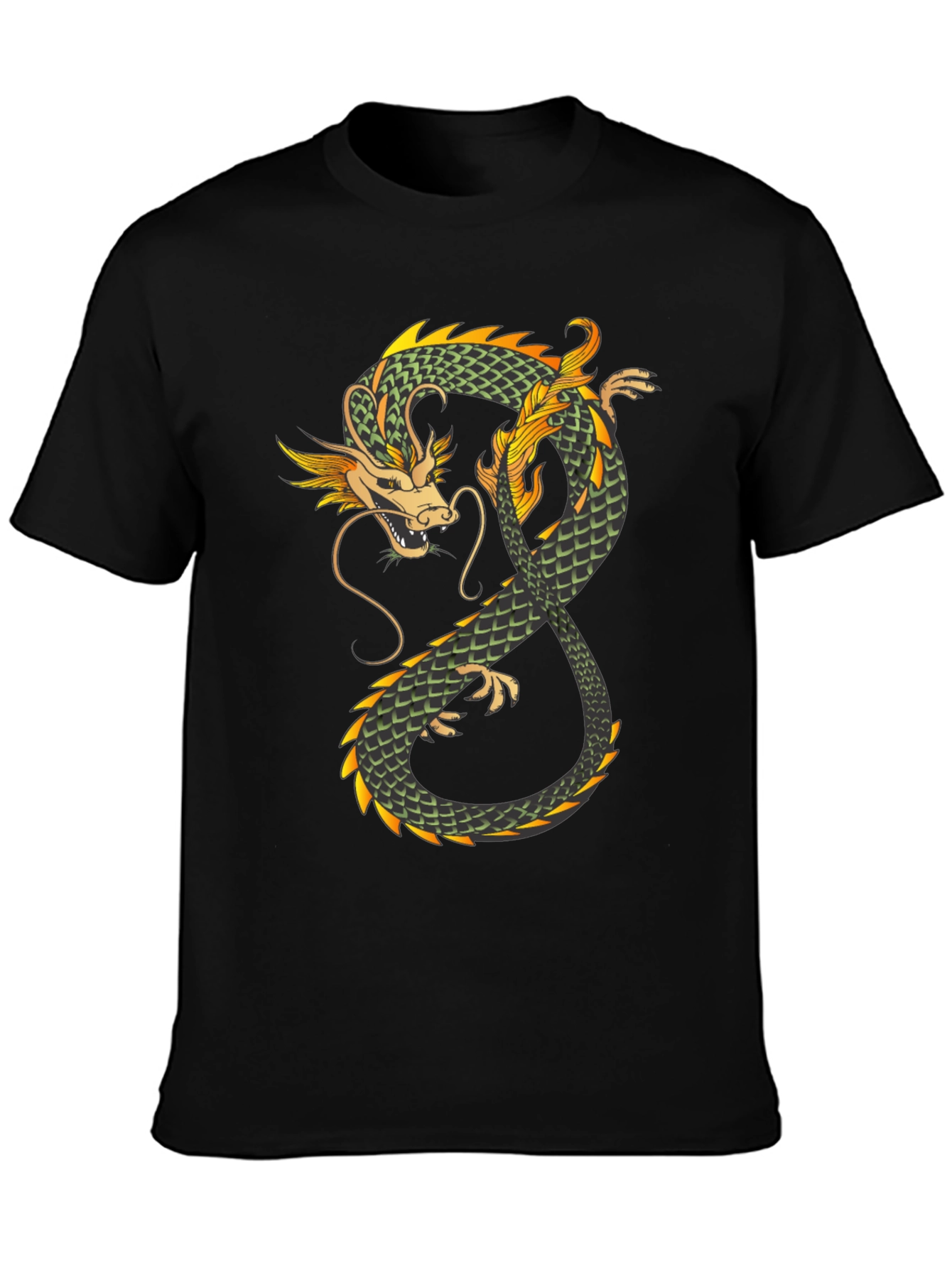 Dragon Graphic Tee - Mens Black T-Shirt