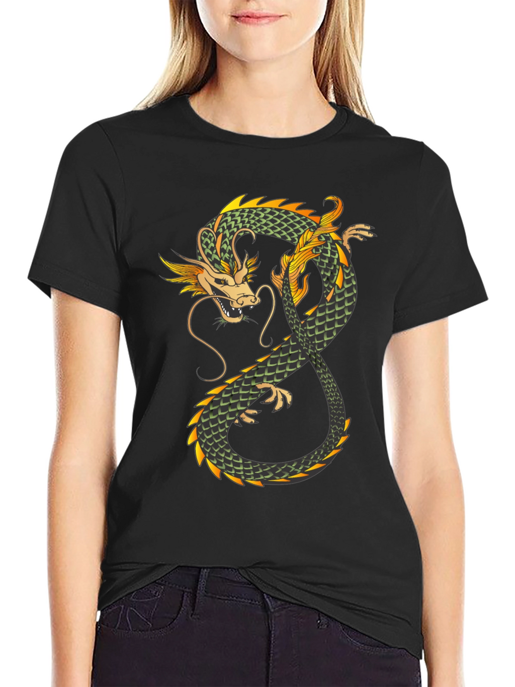 Dragon Graphic Tee - Mens Black T-Shirt