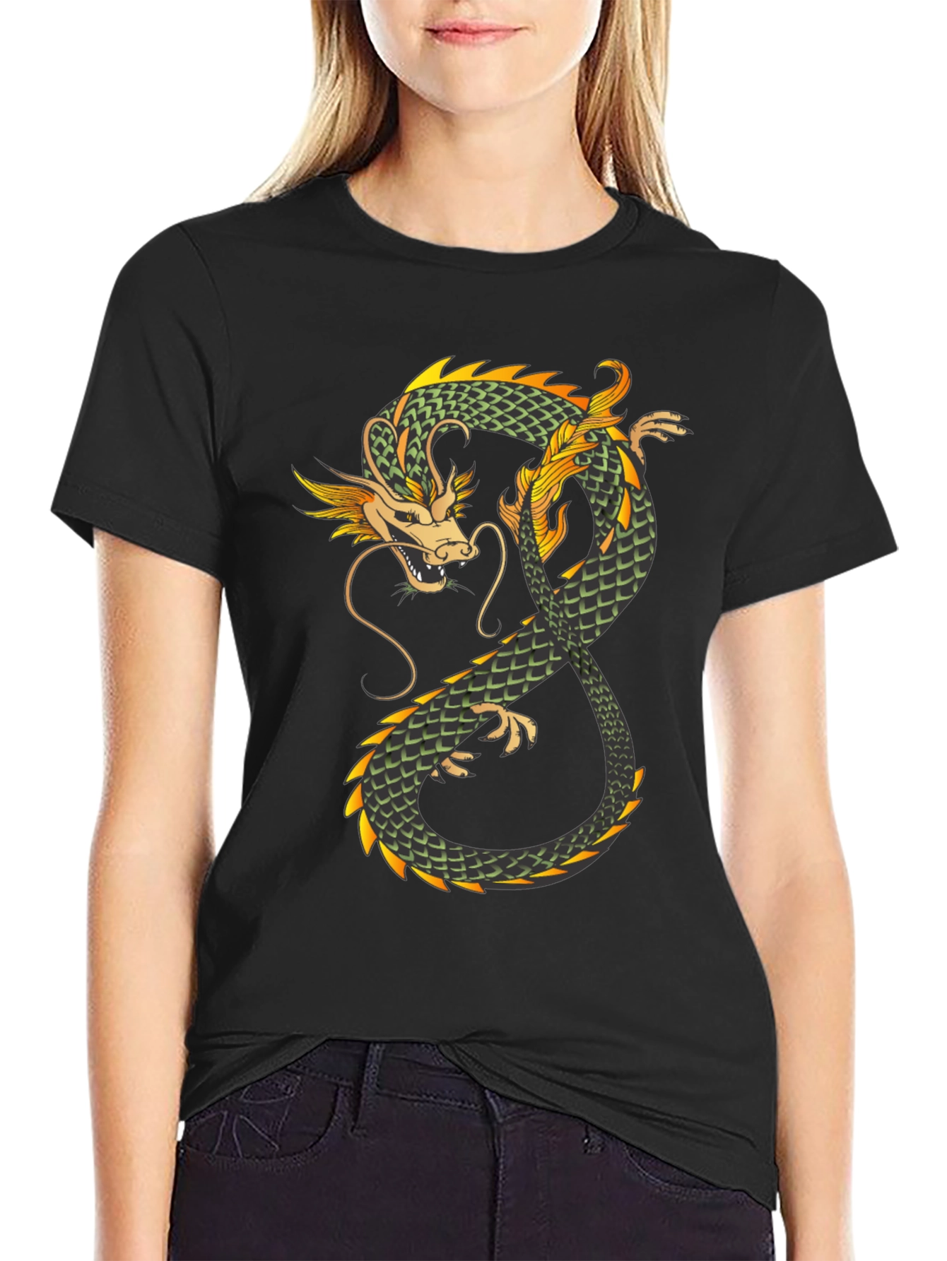 Dragon Graphic Tee - Mens Black T-Shirt