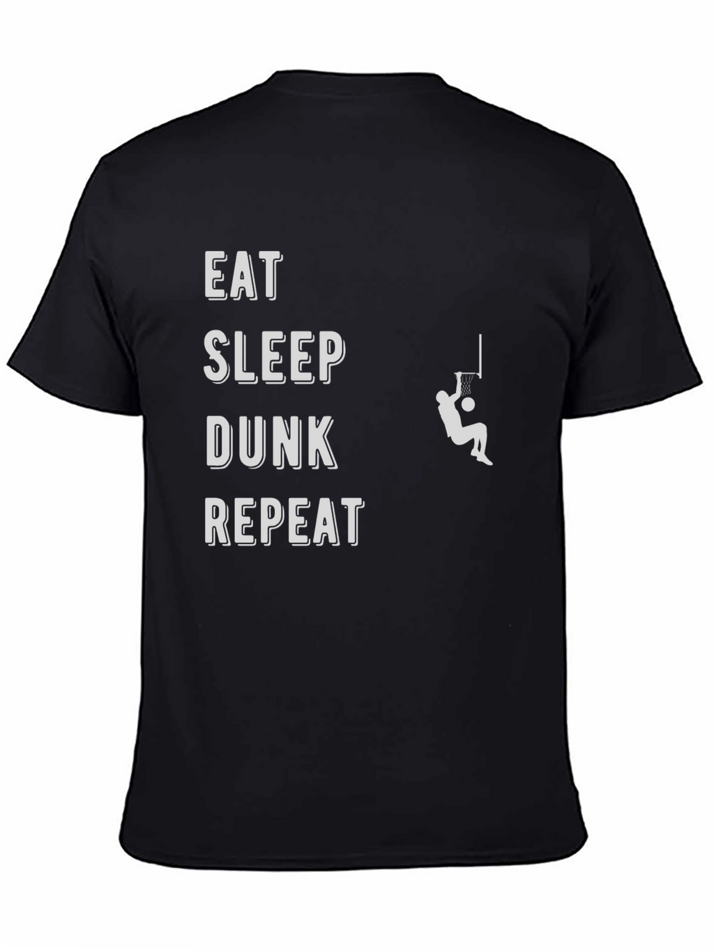 Eat Sleep Dunk Repeat Black Graphic Tee