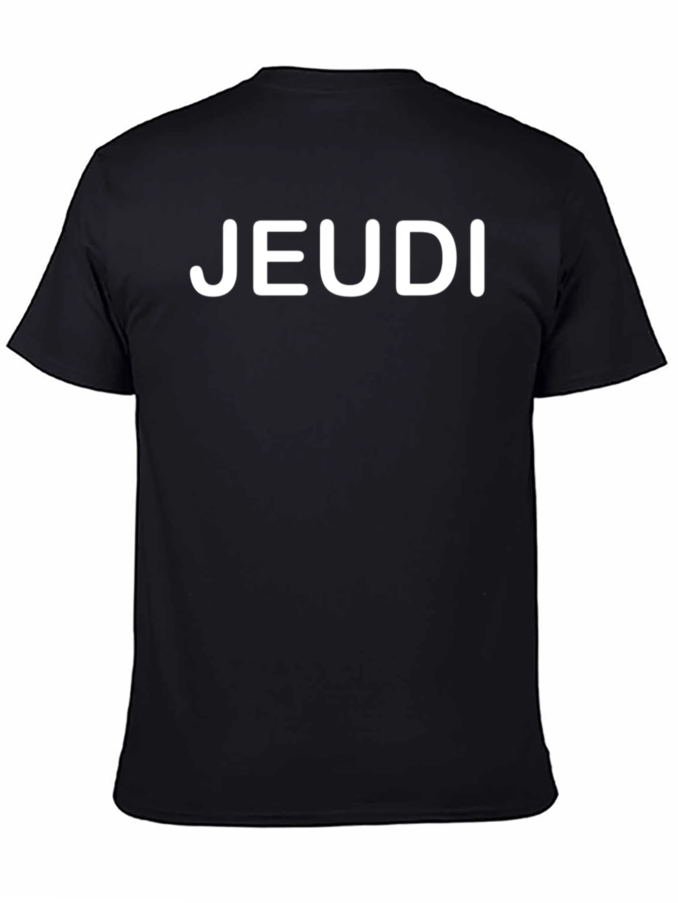 Jeudi Black T-Shirt - Casual Friday Style
