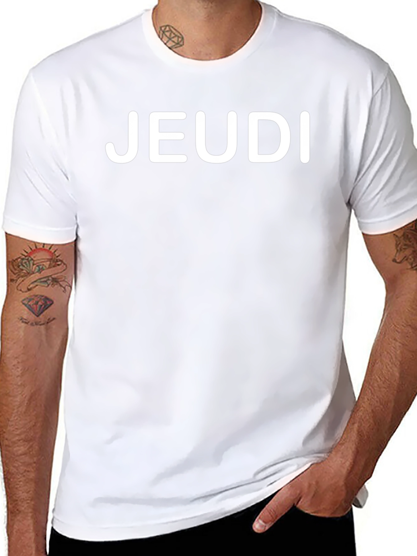 Jeudi Black T-Shirt - Casual Friday Style