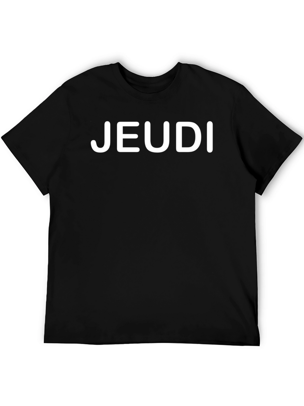 Jeudi Black T-Shirt - Casual Friday Style