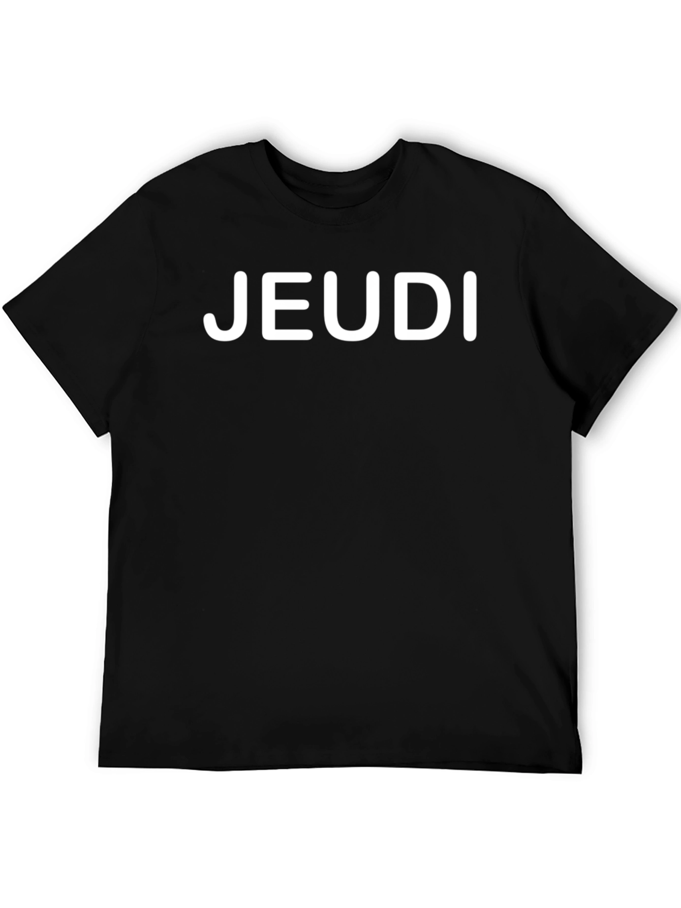 Jeudi Black T-Shirt - Casual Friday Style