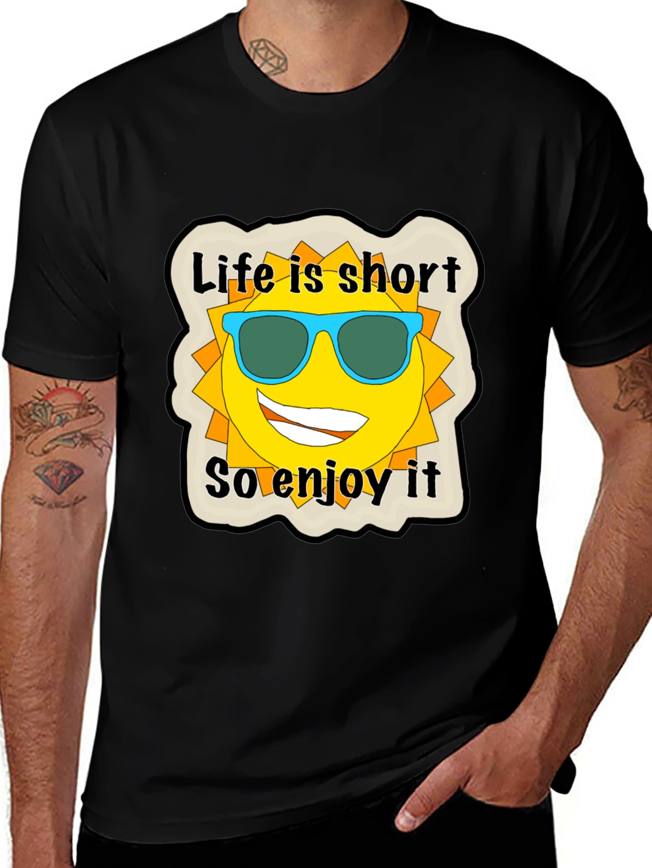 Life is Short Graphic Tee - Enjoy the Sun!