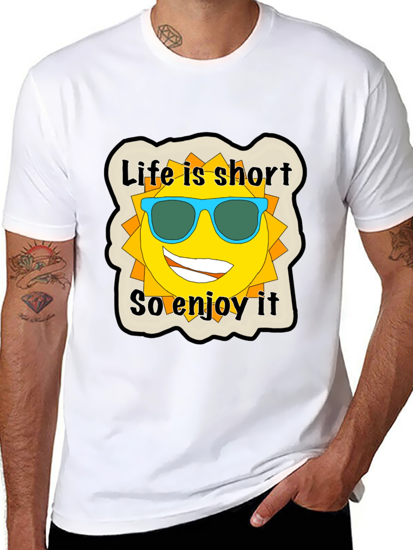 Life is Short Graphic Tee - Enjoy the Sun!