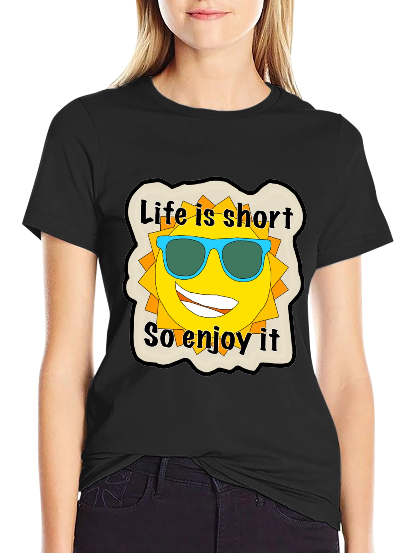 Life is Short Graphic Tee - Enjoy the Sun!