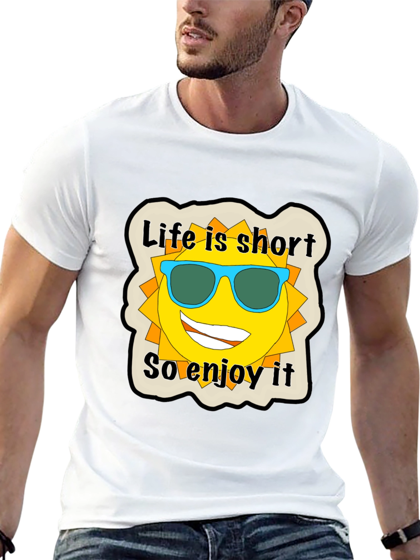 Life is Short Graphic Tee - Enjoy the Sun!